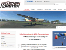 Tablet Screenshot of fallschirm-muenster.de